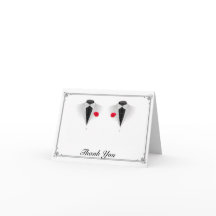 白い背景にタキシード２着　ゲイのウェディングサンクス