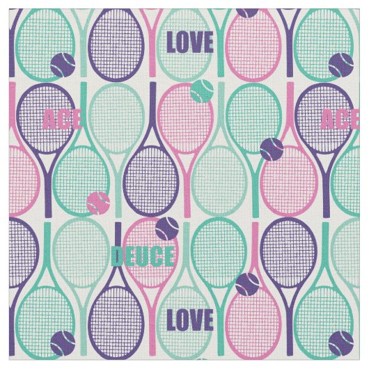 白い背景にテニスラケット ファブリック (クローズアップ)