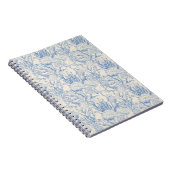 白い背景にマリンな青を基調としたデザイン ノートブック (右側)