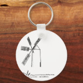 白い背景にミル キーホルダー (正面)