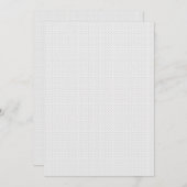 白い背景に中央にパターンがある 招待状 (正面/裏面)