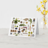 白い背景に健康的な食品網。 カード (黄色い花)