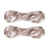 白い背景に光沢のある茶色の長い波状のトレース 野球ボール (パネル)