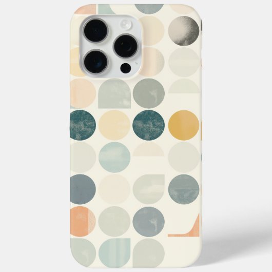 白い背景に円とその他の図形 Case-Mate iPhoneケース (裏面)