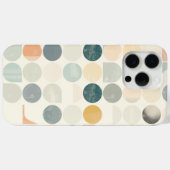 白い背景に円とその他の図形 Case-Mate iPhoneケース (裏面 (横))