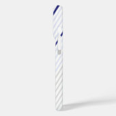 白い背景に山形のパターン Case-Mate iPhoneケース (裏面 / 左)