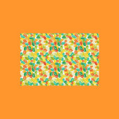 白い背景に数々のキャンディービーンズ黄色の色 薄葉紙