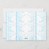 白い背景に緑の花の束 シーズンカード (裏面)