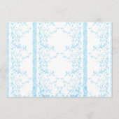 白い背景に緑の花の束 プログラム (裏面)