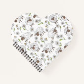 白い背景に羊を数える ノートブック (正面)