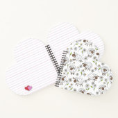 白い背景に羊を数える ノートブック (内部)