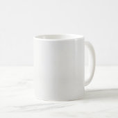 白い背景に赤い花をスケッチしたもの コーヒーマグカップ (正面右)