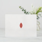 白い背景に赤と茶色のデザイン セーブザデート (スタンド正面)