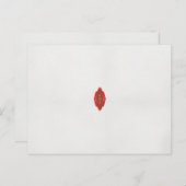 白い背景に赤と茶色のデザイン ポストカード (正面/裏面)