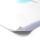 白い背景に配置 ポスター (角)