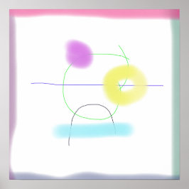 白い背景に配置 ポスター