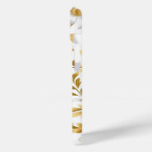 白い背景に金ゴールドフローラ分岐を咲かせる Case-Mate iPhoneケース (裏面 / 左)