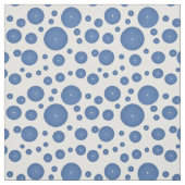 白い背景に青いニットの円 ファブリック (見本)