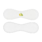 白い背景に黄色と緑の2つの花 野球ボール (パネル)