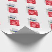 白い背景のコンドーム ラッピングペーパー (角)