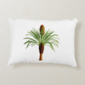 白い背景のサゴのヤシ アクセントクッション (裏面)