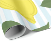 白い背景のシトラスヴィンテージパターン ラッピングペーパー (ロールコーナー)