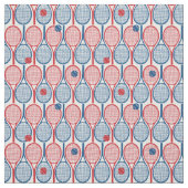 白い背景のテニスラケット ファブリック (見本)