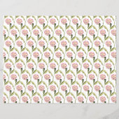 白い背景のパンジー (裏面)