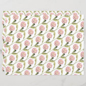 白い背景のパンジー (正面/裏面)