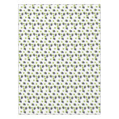 白い背景のブドウ テーブルクロス (正面)