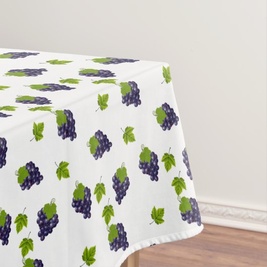 白い背景のブドウ テーブルクロス (インサイチュ)
