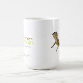 白い背景のマグの水泳のわに コーヒーマグカップ (中央)