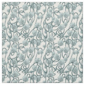 白い背景のモダン多肉質 ファブリック (見本)