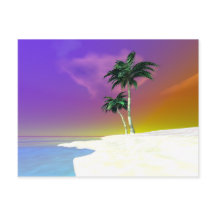 白い背景のヤシの木