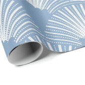 白い背景のラッピングにピンクのアートデコパターン ラッピングペーパー (ロールコーナー)