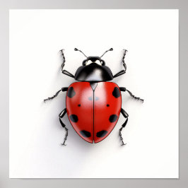 白い背景のラディバグ ポスター