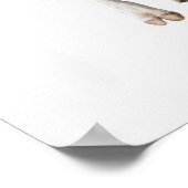 白い背景の乳牛(Bos taurus) ポスター (角)