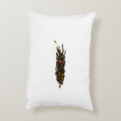 白い背景の北の野生米 アクセントクッション (裏面(縦))