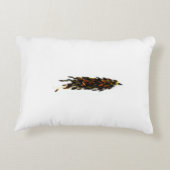 白い背景の北の野生米 アクセントクッション (裏面)