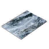 白い背景の水しぶき ノートブック (左側)