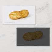 白い背景の独身のなピーナツ 名刺 (正面/裏面)