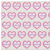 白い背景の生地が好き ファブリック (クローズアップ)