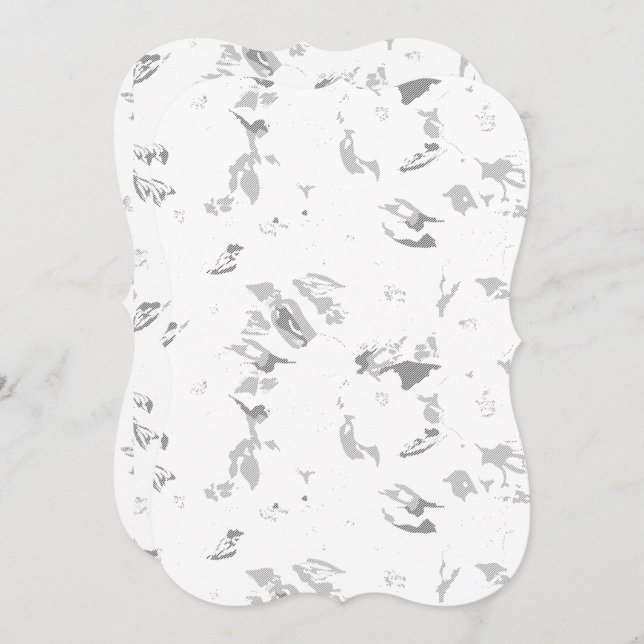 白い背景の白黒の写真 (正面/裏面)