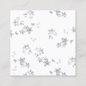 白い背景の白黒の写真 コーリングカード (正面)