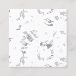 白い背景の白黒の写真 コーリングカード