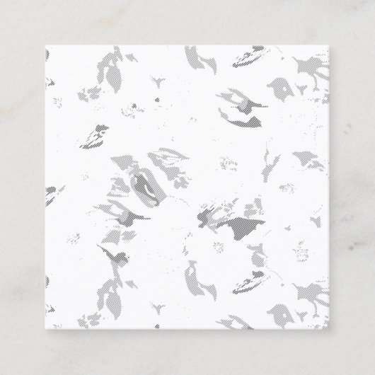 白い背景の白黒の写真 コーリングカード (正面)