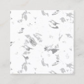 白い背景の白黒の写真 コーリングカード (裏面)