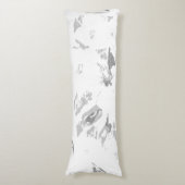 白い背景の白黒の写真 ボディピロー (正面縦)