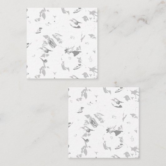 白い背景の白黒の写真 予約カード (正面/裏面)