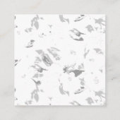 白い背景の白黒の写真 予約カード (裏面)